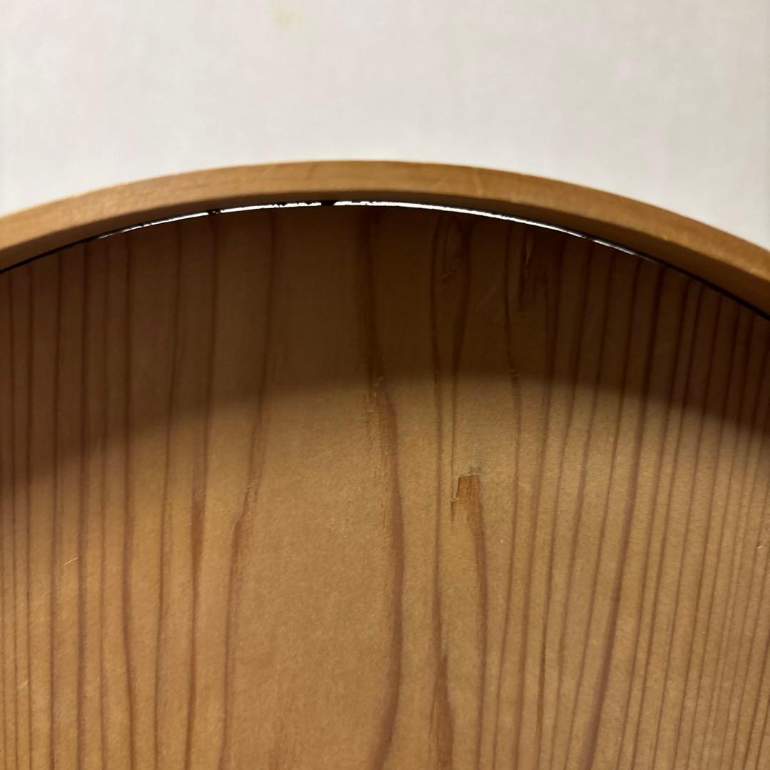 木製 曲げわっぱ 円形 蓋付き　おひつ