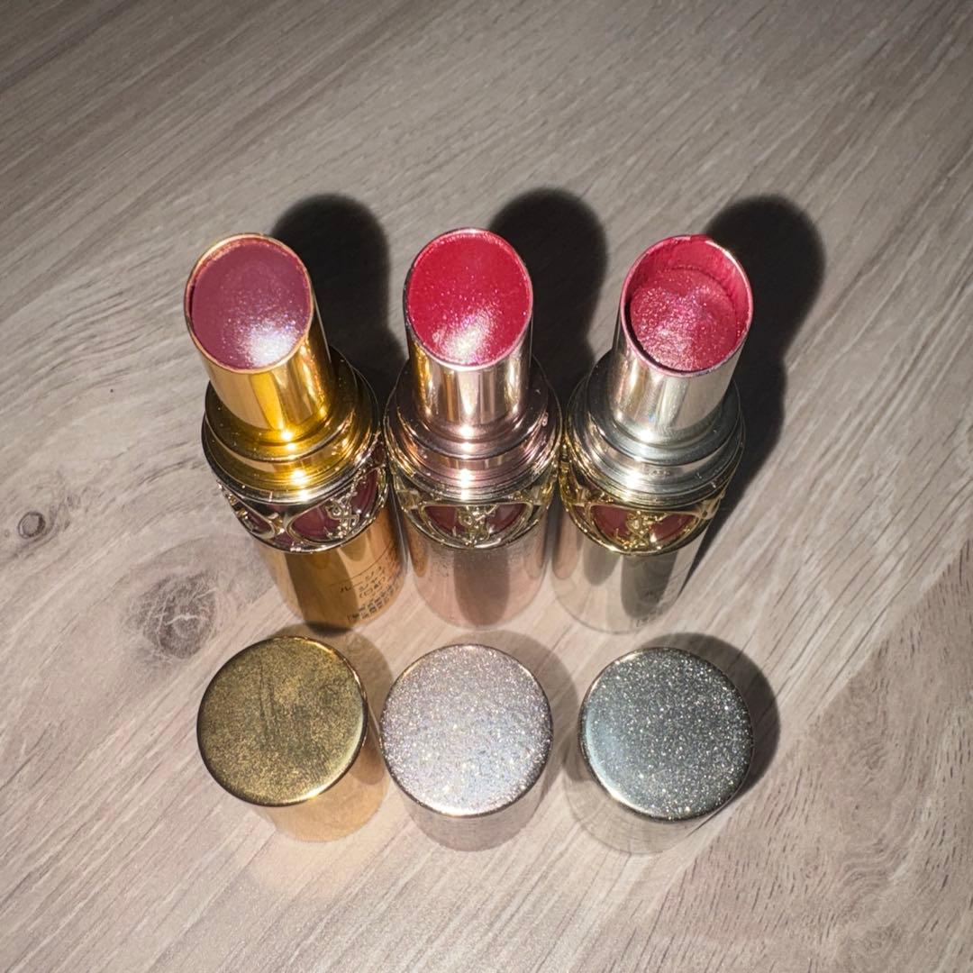 YVES SAINT LAURENT ルージュヴォリュプテシャインシリーズ3本