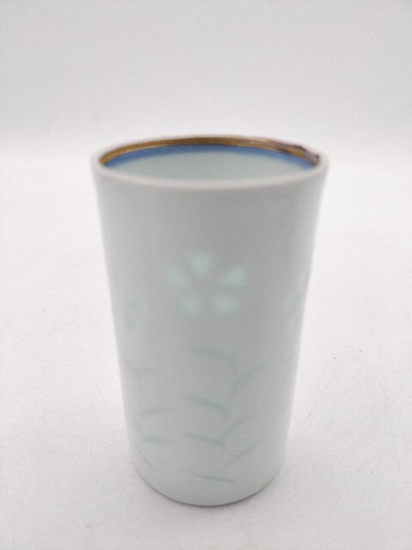 d150 汲出茶碗 ホタル 撫子 10客 文山作 盆付き 木箱 茶道具 古物