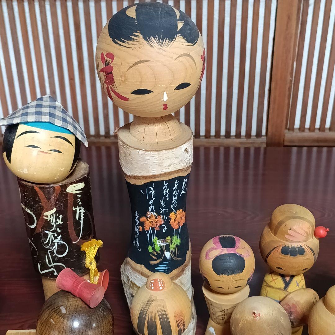 日本伝統工芸　こけし　17体　まとめ売り　創作こけし