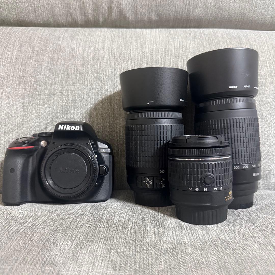 【Nikon】D5300 ダブルズームキット + 望遠レンズ70-300mm