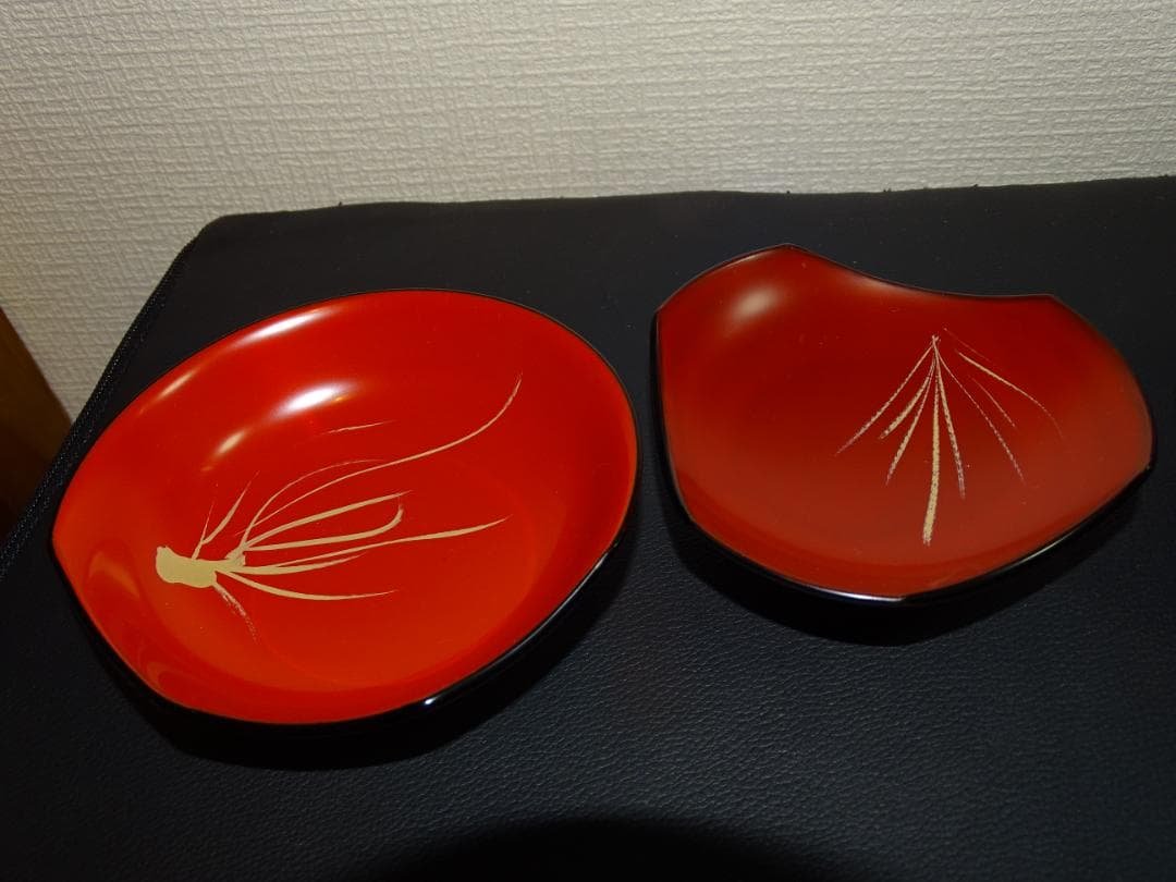 未使用品　輪島塗　大向高州堂　小皿　4個　　漆器