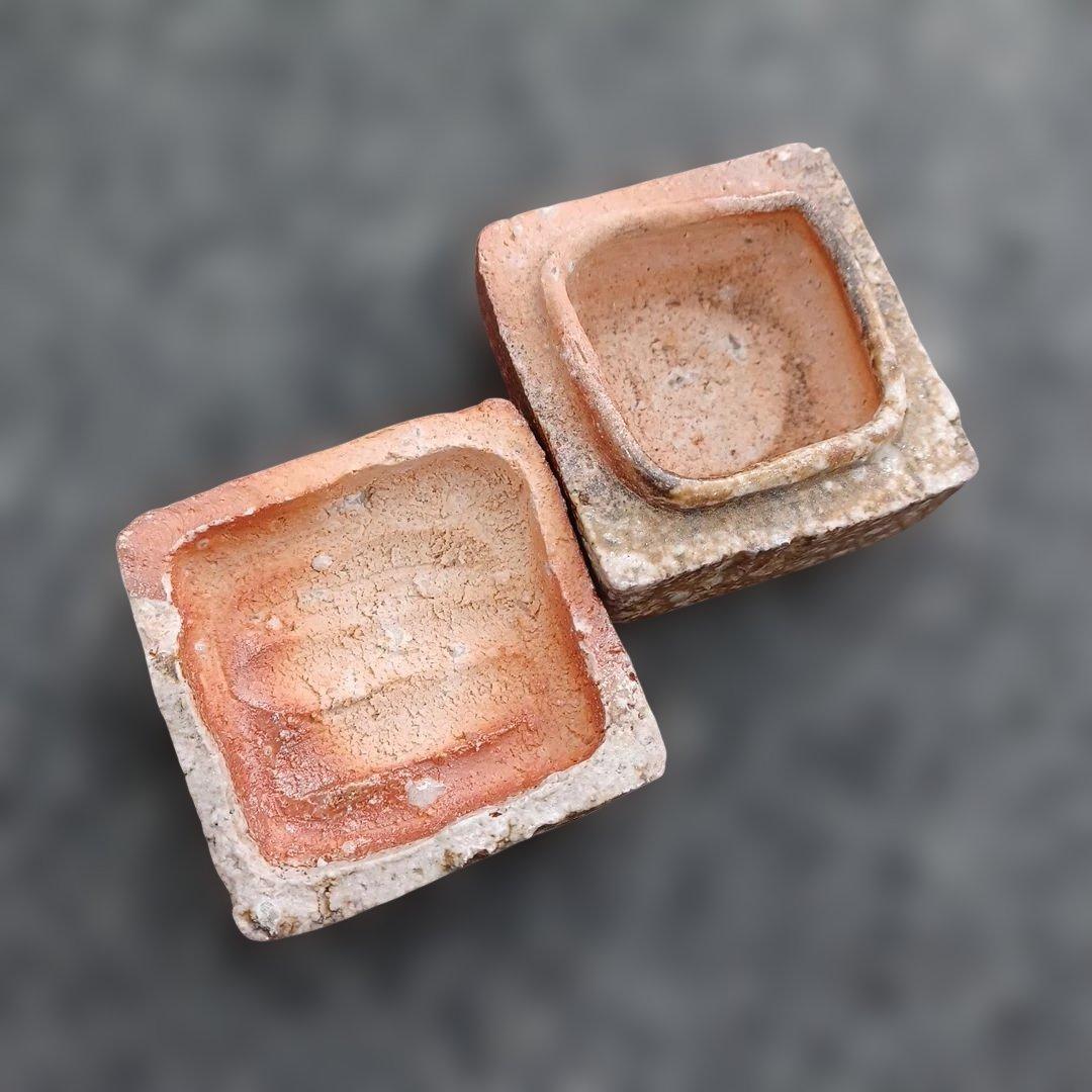 伊賀焼 向開窯 福島清文作 茶道具 香合