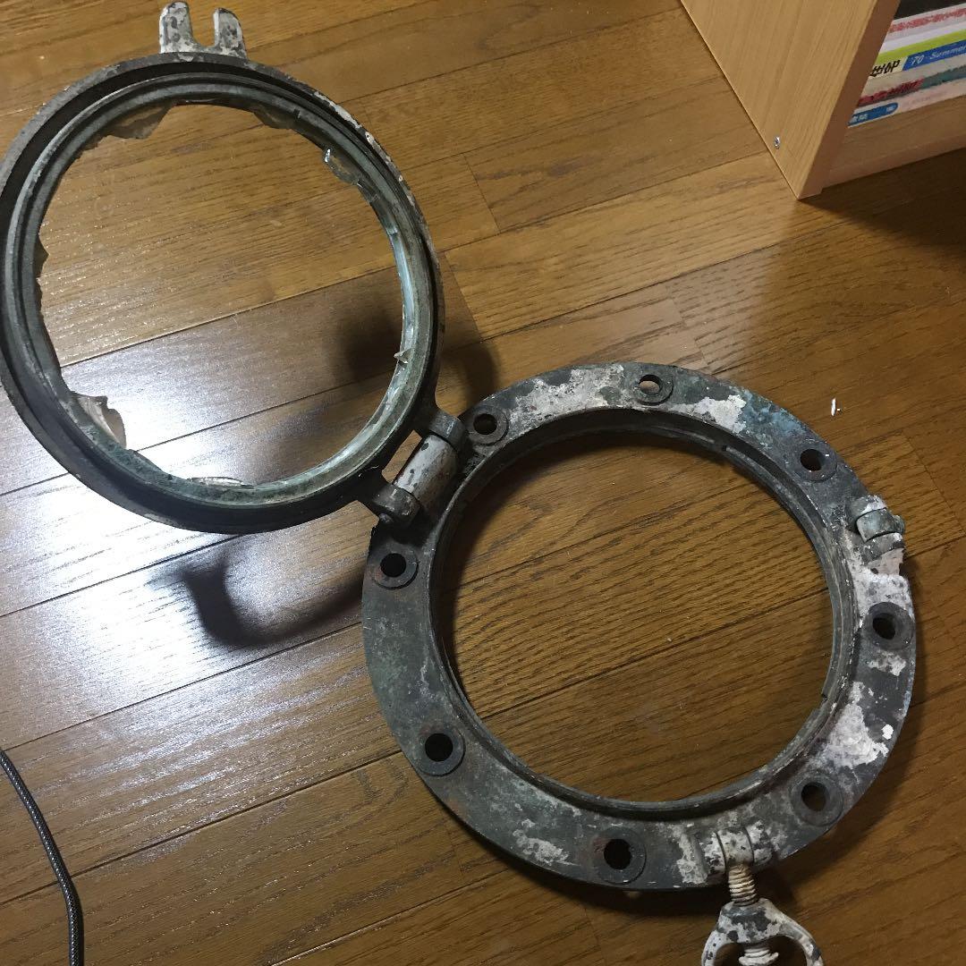 船舶用窓枠　真鍮製ヴィンテージ　　※ハモ
