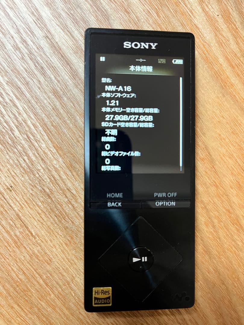 SONY NW-A16 デジタルオーディオプレーヤー