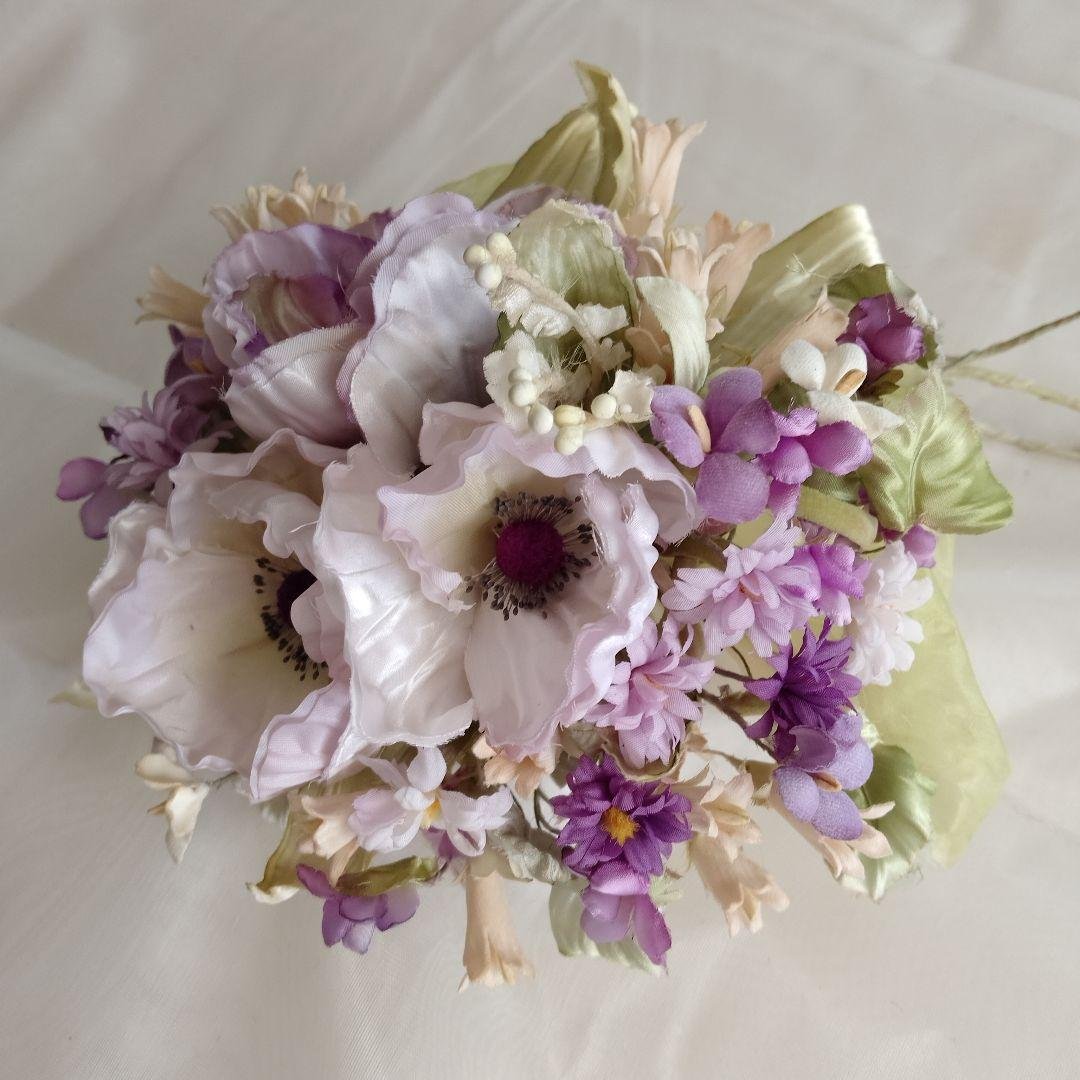 布花作品♡アネモネ♡小花♡花束