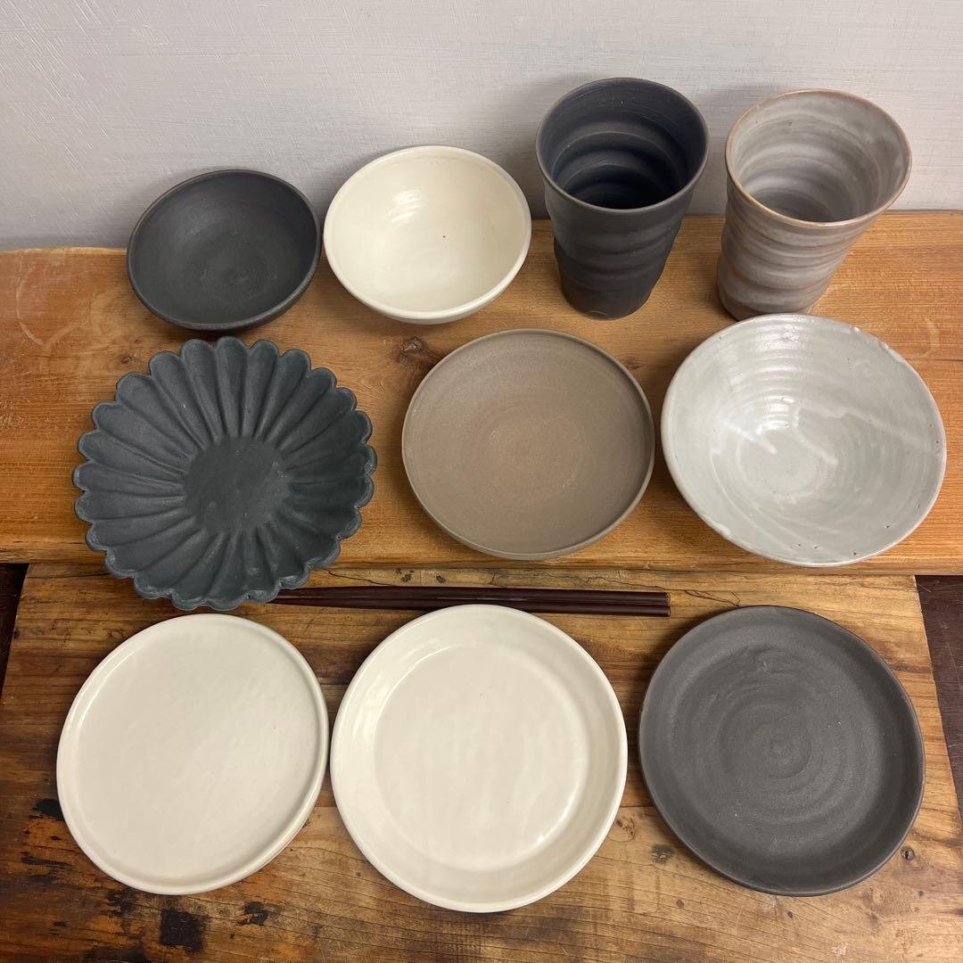 ちゃーさん新品　陶器　陶器　陶芸作家 小ぶりな器10個　165