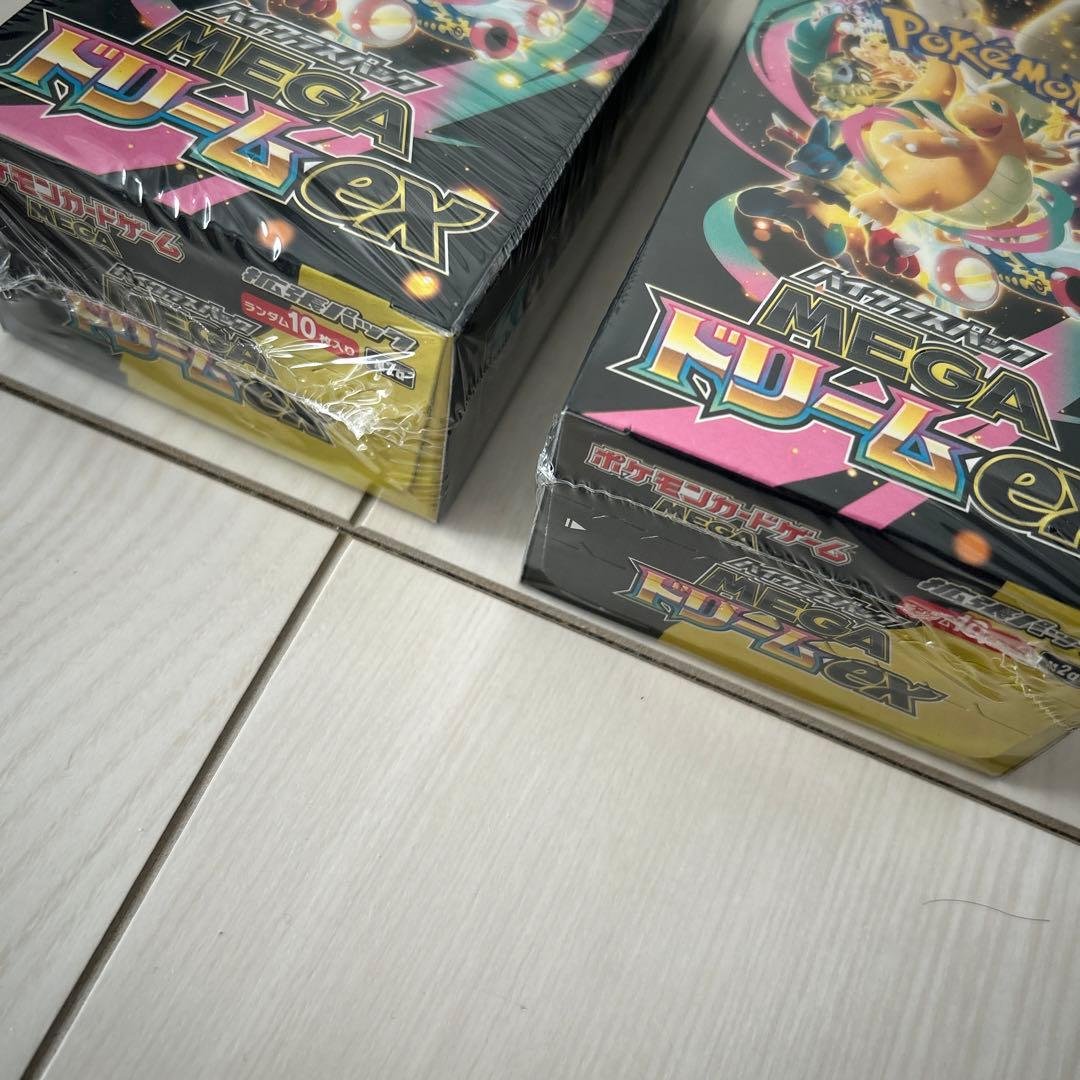 新品未開封シュリンク付　ポケモンカードゲーム　mega ドリームex 2BOX