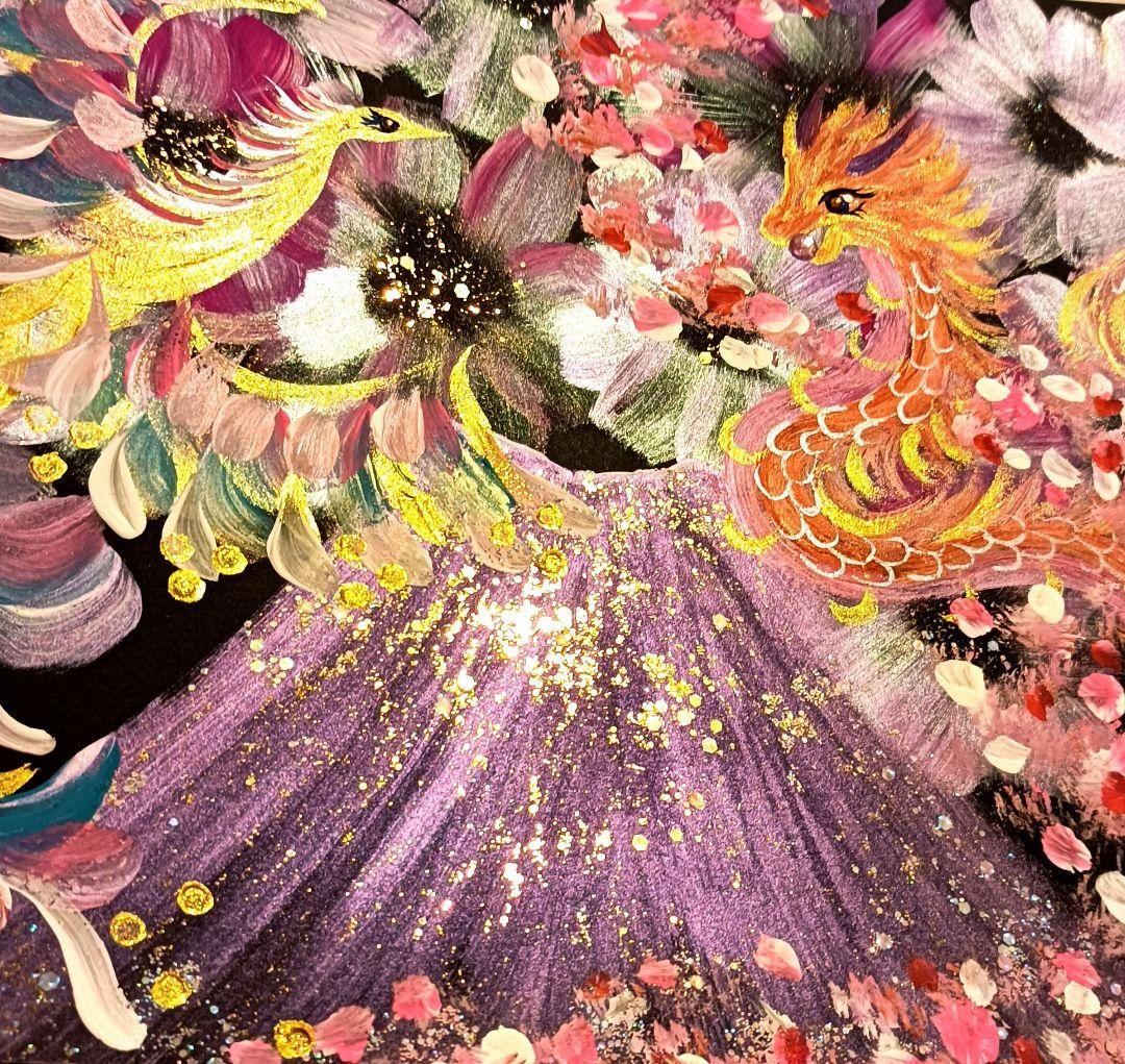 開運絵画　❀天赦日作成❀天赦の恵み(^^)最強幸運絵画晴々コンビ様