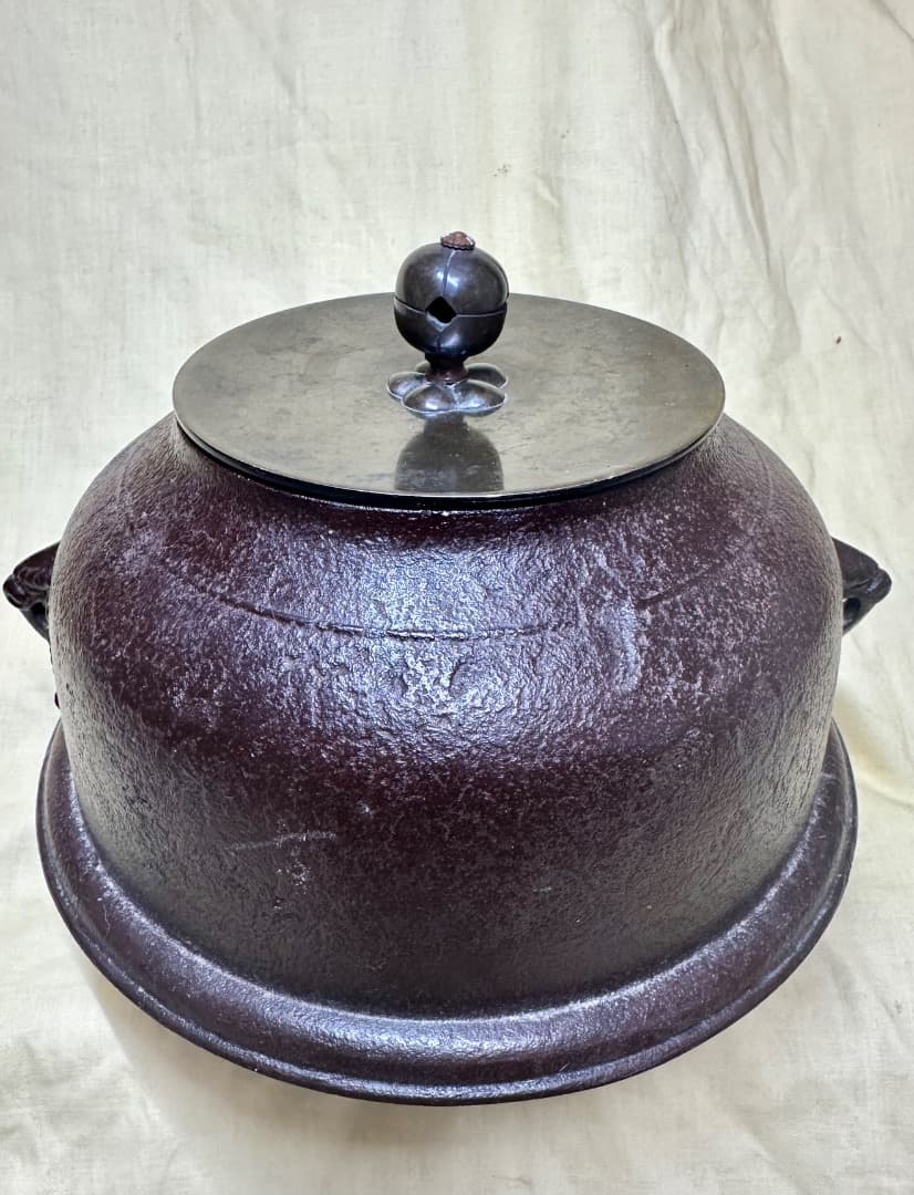 茶道具・釜・真形釜「加藤忠三郎（加藤了三）」造