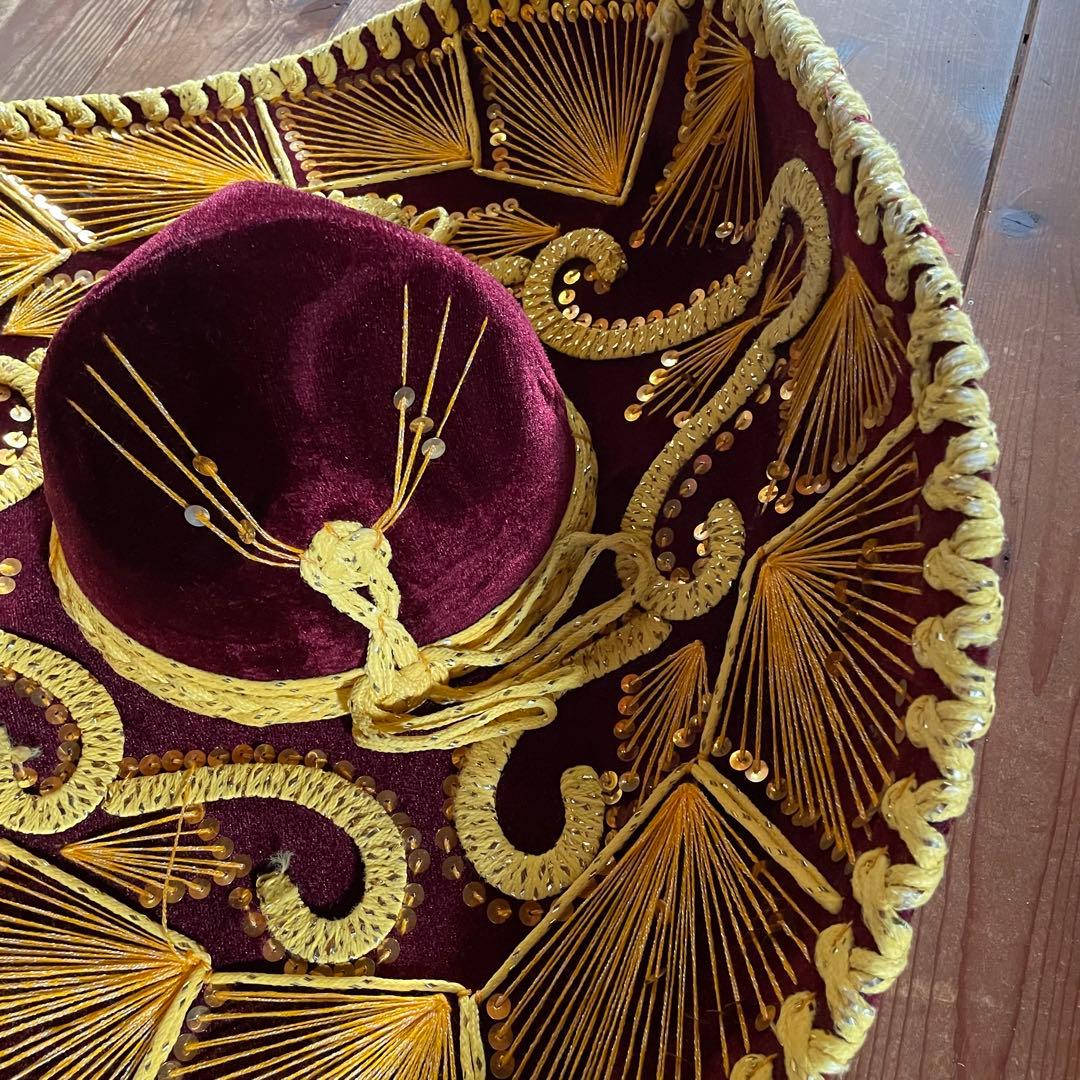 ビンテージ　メキシカンハット　ソンブレロ　大きいサイズ　メキシコ