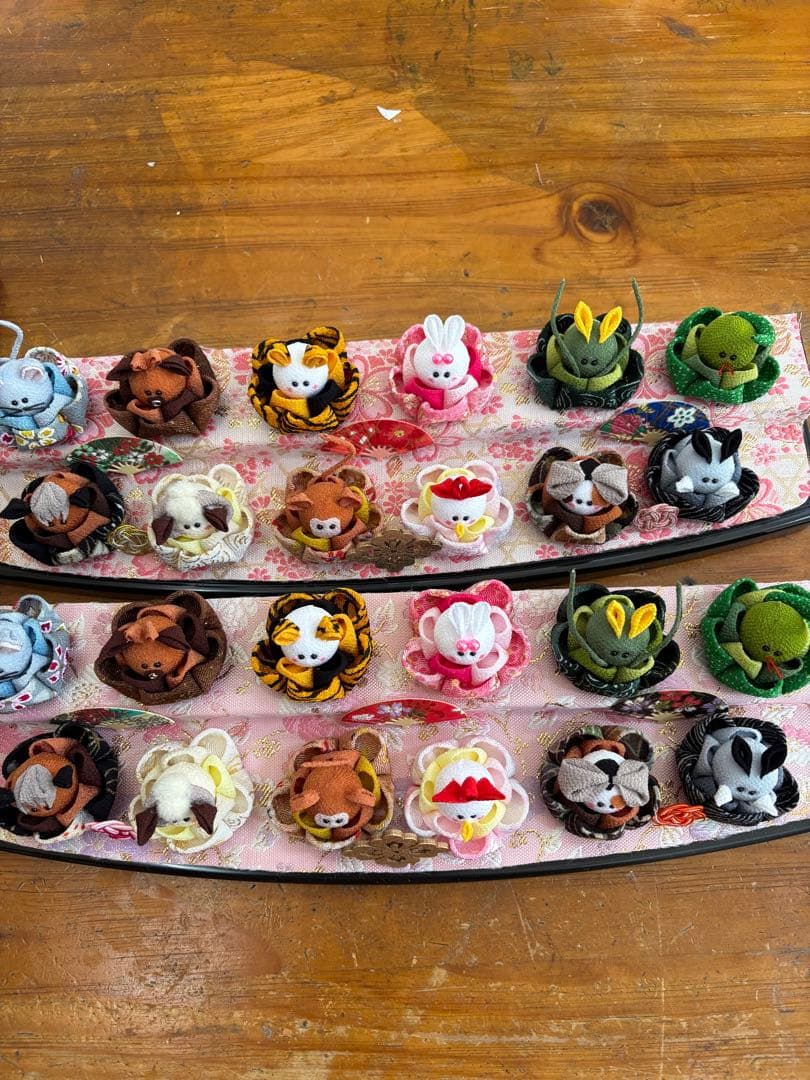遊花様オーダー つまみ細工 十二支、兜