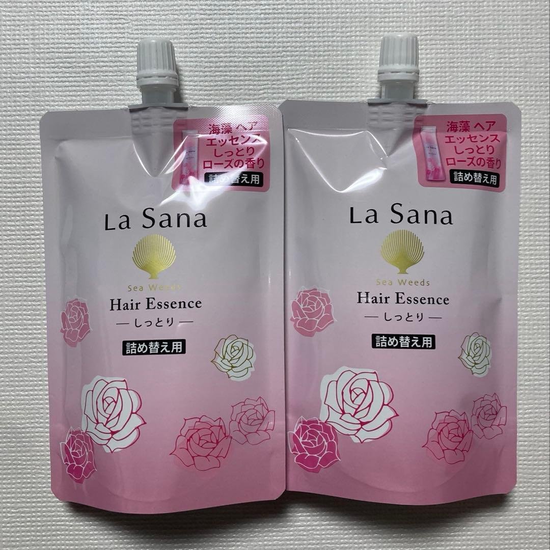 ラサーナ 海藻ヘアエッセンス しっとり 140ml 詰替 ローズの香り 2コ