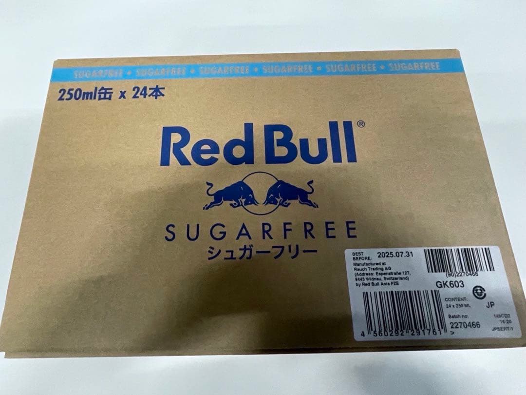 バ*コ様 未開封 Red Bull シュガーフリー 72本 (3ケース)