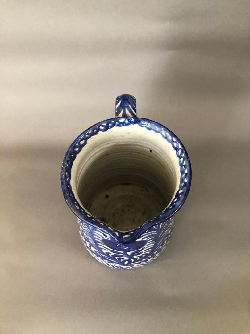 スペイン陶器　グラナダ焼　水差し　花瓶　ピッチャー