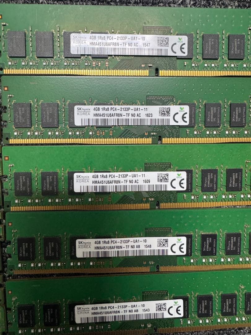 中古メモリー ddr4 21枚セット