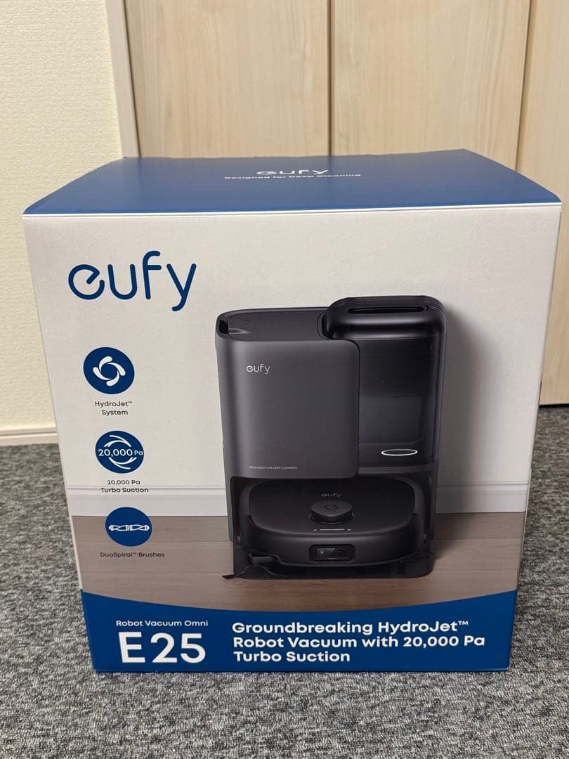 ほぼ新品 Eufy Robot Vacuum Omni E25 ブラック