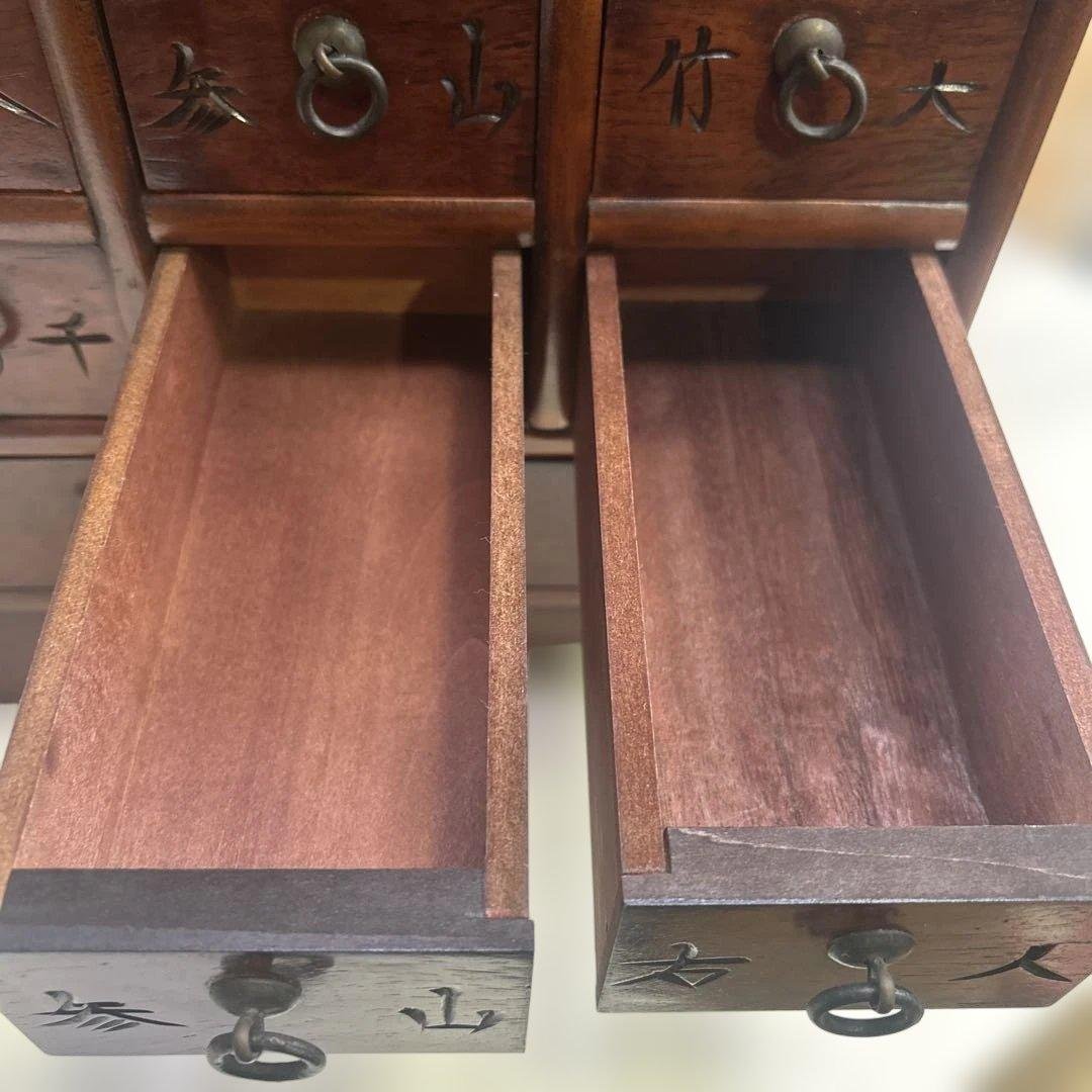 6380【程度良好】李朝家具風 薬箪笥 インテリア