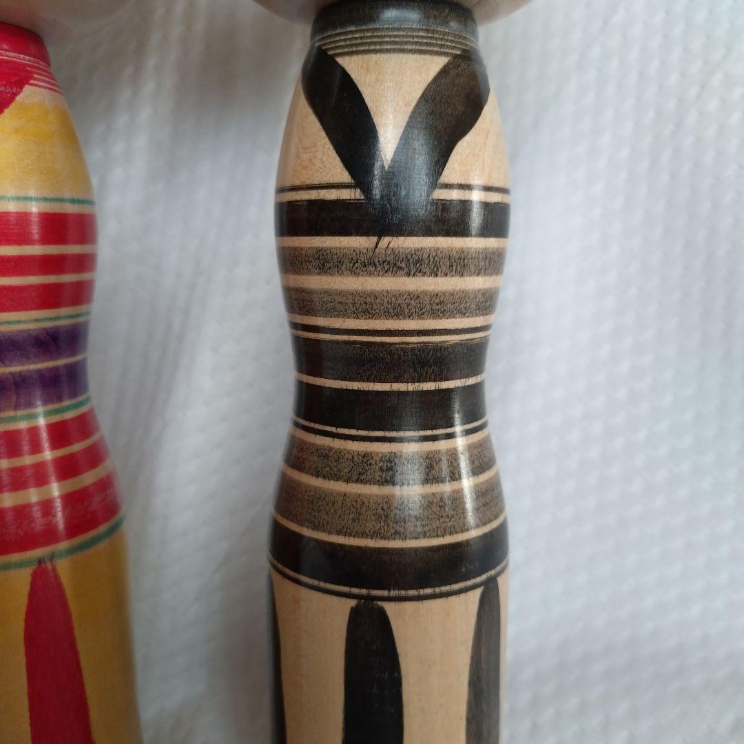【名工】弥治郎系 伝統こけし 新山久城 高さ約25cm 味わい深いヴィンテージ品