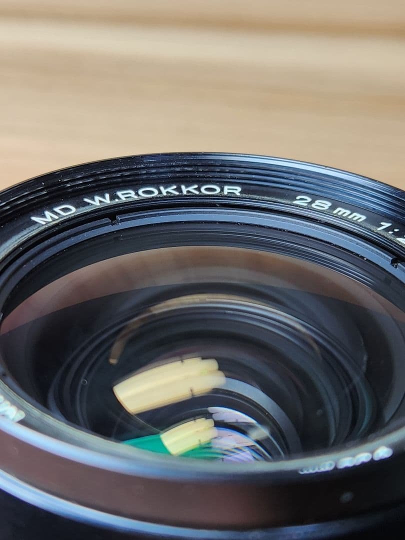 Minolta MD W.ROKKOR 28mm f2 レンズ