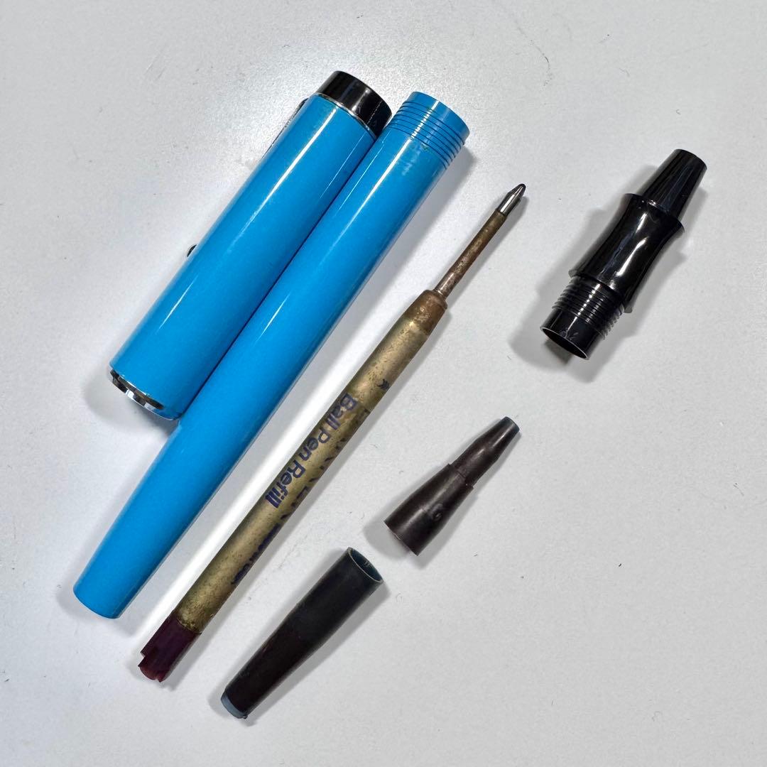 廃番 PARKER BIG RED キャップ式 ボールペン ライトブルー