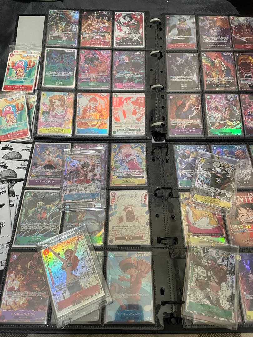 と*お様 ワンピース カードゲーム 引退品　収集用バインダー付き