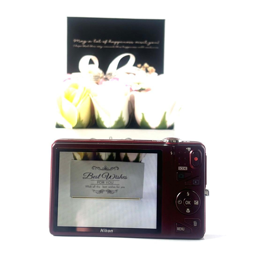 ✨美品すぐ使えます✨Nikon COOLPIX S5200 レッド 付属品多数✨