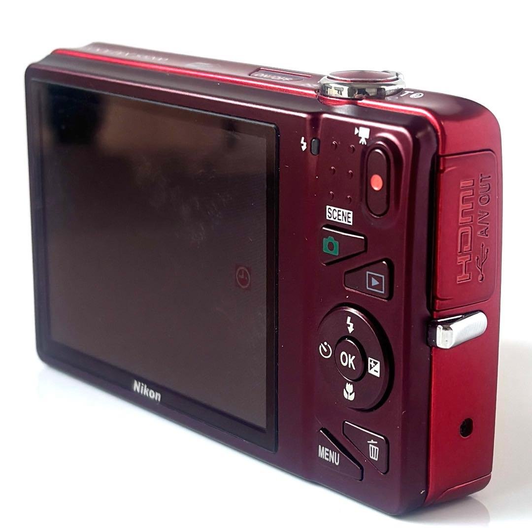✨美品すぐ使えます✨Nikon COOLPIX S5200 レッド 付属品多数✨