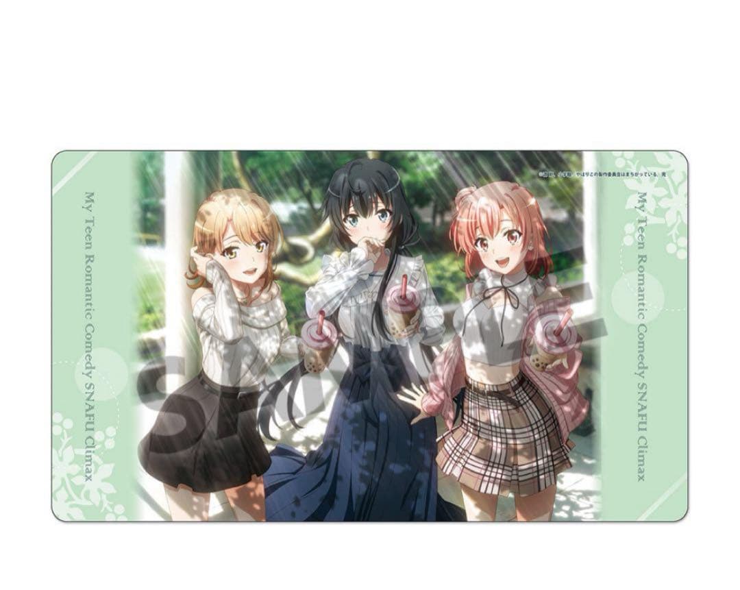 俺ガイル 雪乃＆結衣＆いろは 公園デート ラバーマット ボークス秋葉原 総武高校