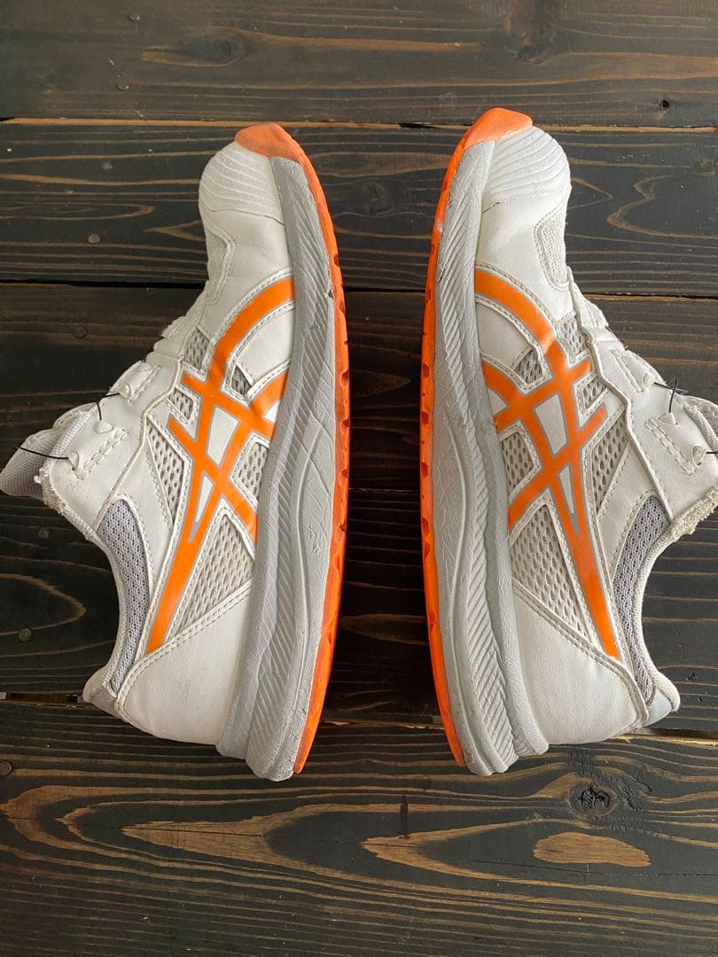 ASICS 安全靴 ホワイト/オレンジ