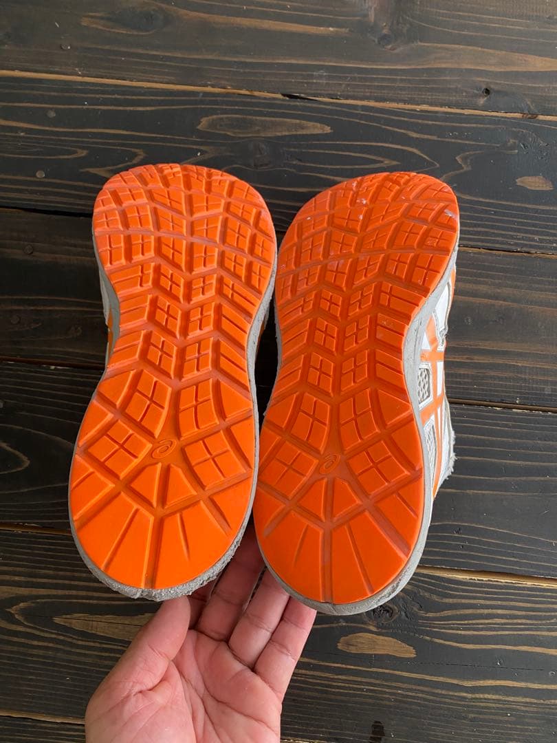ASICS 安全靴 ホワイト/オレンジ