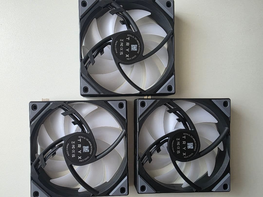 tryx rota sl argb 120mmケースファン三個セット