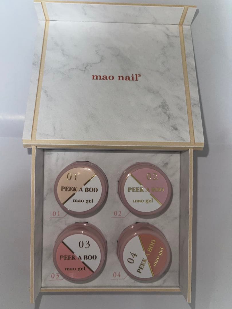 新品❗️mao nail PEEK A BOO 4色セット